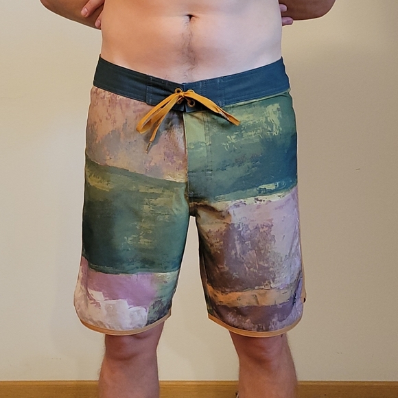 Prana Other - Prana swim trunks green and mustard